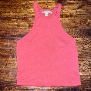 Express Maroon Halter Top